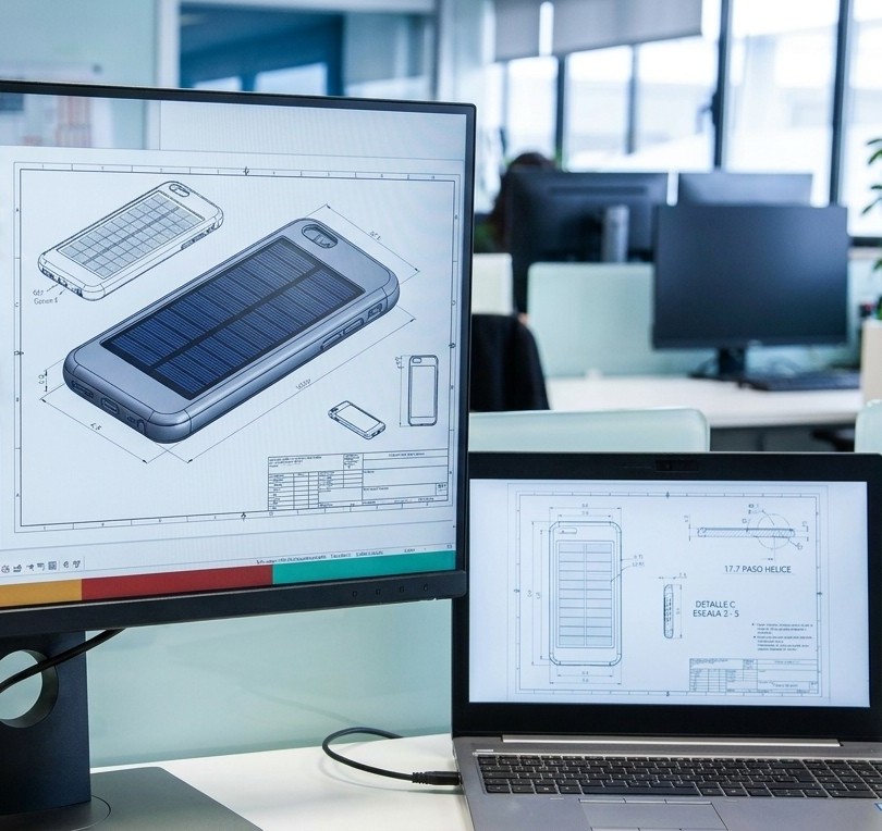 Designing_solar_phone_case_model_