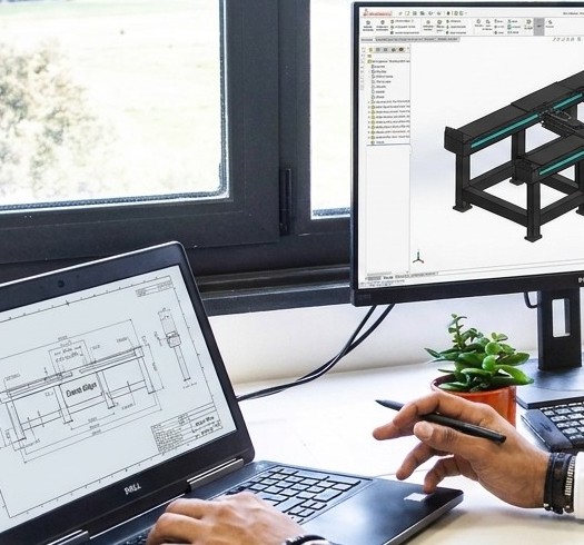 Engineer working with CAD model 202608211148